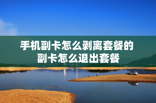 手机副卡怎么剥离套餐的 副卡怎么退出套餐