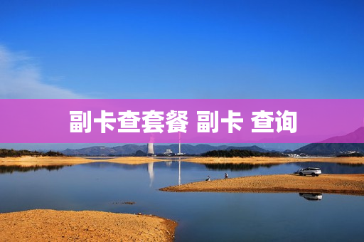 副卡查套餐 副卡 查询