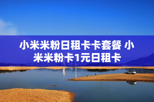 小米米粉日租卡卡套餐 小米米粉卡1元日租卡