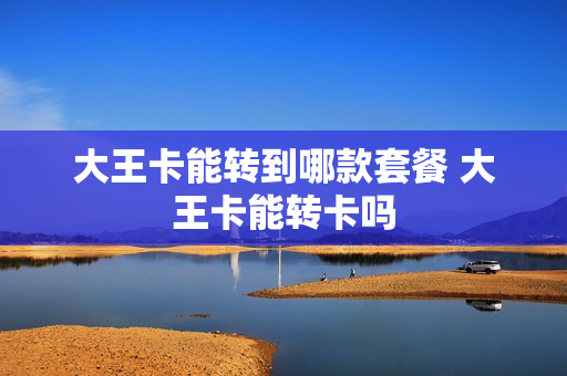 大王卡能转到哪款套餐 大王卡能转卡吗
