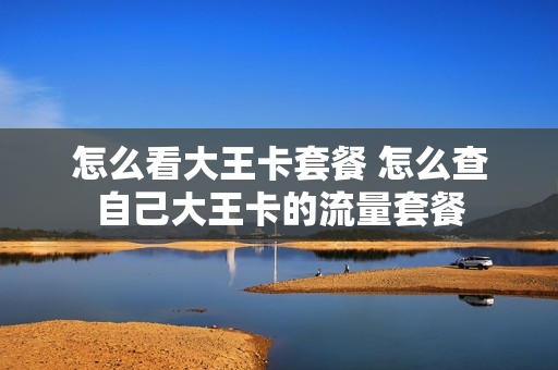 怎么看大王卡套餐 怎么查自己大王卡的流量套餐