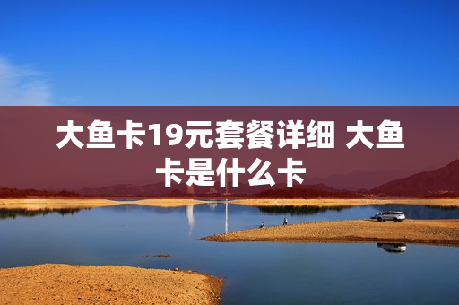 大鱼卡19元套餐详细 大鱼卡是什么卡