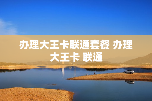 办理大王卡联通套餐 办理大王卡 联通