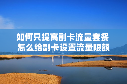 如何只提高副卡流量套餐 怎么给副卡设置流量限额
