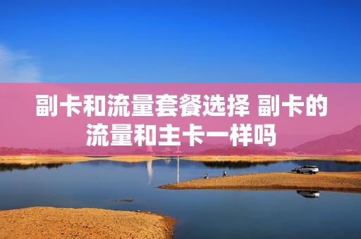 副卡和流量套餐选择 副卡的流量和主卡一样吗