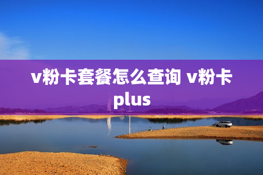 v粉卡套餐怎么查询 v粉卡plus