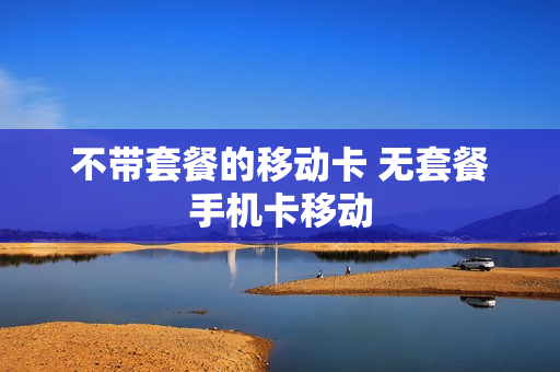 不带套餐的移动卡 无套餐手机卡移动