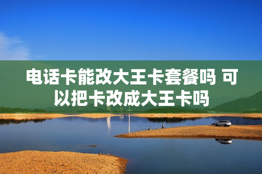 电话卡能改大王卡套餐吗 可以把卡改成大王卡吗