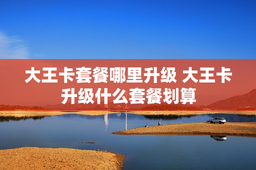 大王卡套餐哪里升级 大王卡升级什么套餐划算
