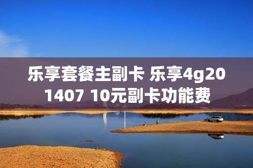 乐享套餐主副卡 乐享4g201407 10元副卡功能费