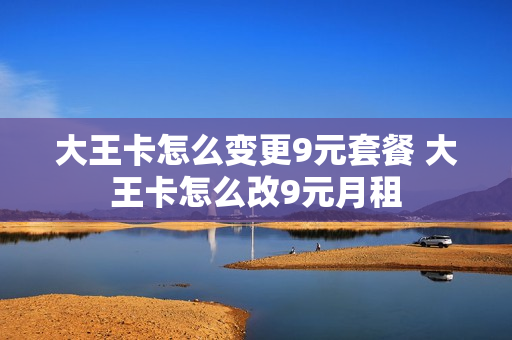 大王卡怎么变更9元套餐 大王卡怎么改9元月租