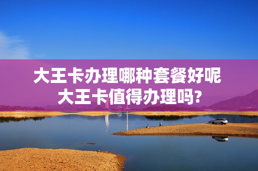大王卡办理哪种套餐好呢 大王卡值得办理吗?