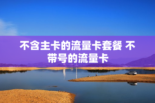 不含主卡的流量卡套餐 不带号的流量卡