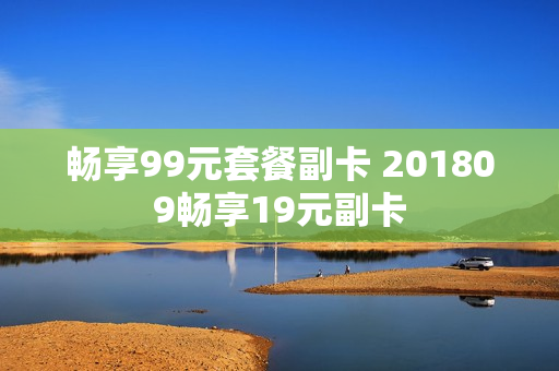 畅享99元套餐副卡 201809畅享19元副卡