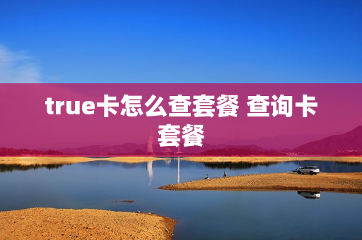 true卡怎么查套餐 查询卡套餐