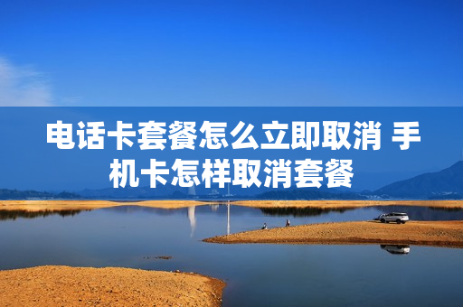 电话卡套餐怎么立即取消 手机卡怎样取消套餐