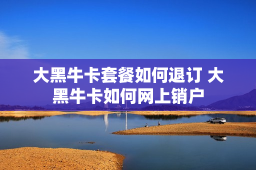 大黑牛卡套餐如何退订 大黑牛卡如何网上销户