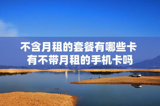 不含月租的套餐有哪些卡 有不带月租的手机卡吗