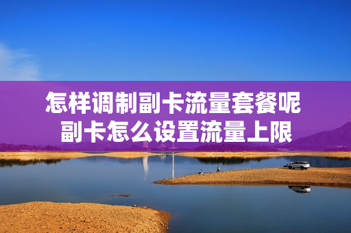 怎样调制副卡流量套餐呢 副卡怎么设置流量上限