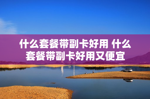 什么套餐带副卡好用 什么套餐带副卡好用又便宜