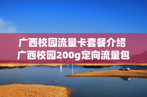 广西校园流量卡套餐介绍 广西校园200g定向流量包