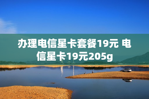 办理电信星卡套餐19元 电信星卡19元205g