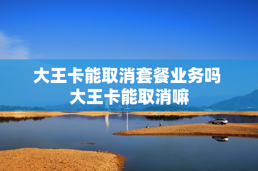 大王卡能取消套餐业务吗 大王卡能取消嘛