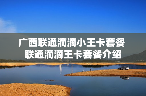 广西联通滴滴小王卡套餐 联通滴滴王卡套餐介绍