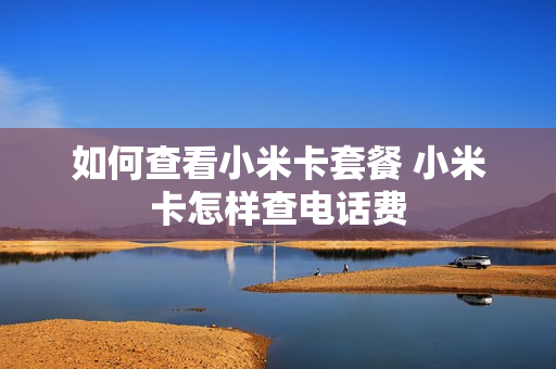 如何查看小米卡套餐 小米卡怎样查电话费