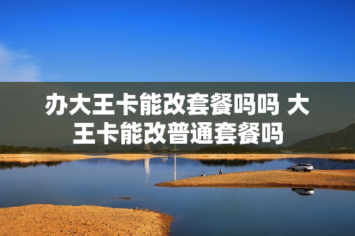 办大王卡能改套餐吗吗 大王卡能改普通套餐吗