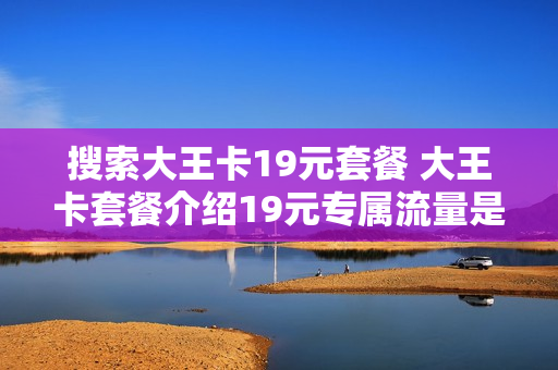 搜索大王卡19元套餐 大王卡套餐介绍19元专属流量是什么