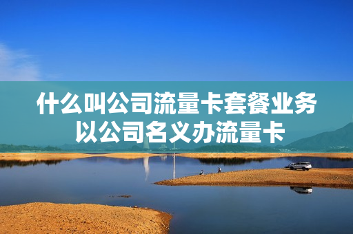 什么叫公司流量卡套餐业务 以公司名义办流量卡