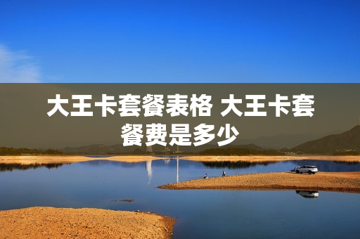 大王卡套餐表格 大王卡套餐费是多少