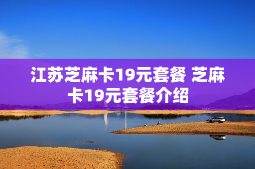 江苏芝麻卡19元套餐 芝麻卡19元套餐介绍