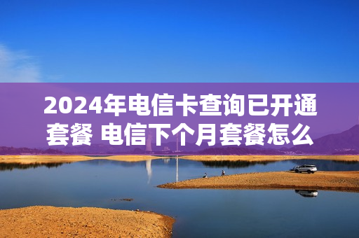 2024年电信卡查询已开通套餐 电信下个月套餐怎么查询