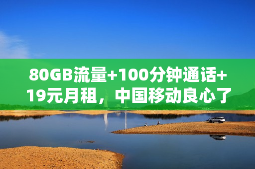 80GB流量+100分钟通话+19元月租，中国移动良心了，月租更惠民