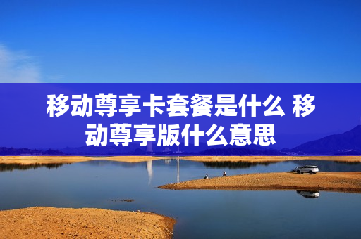 移动尊享卡套餐是什么 移动尊享版什么意思