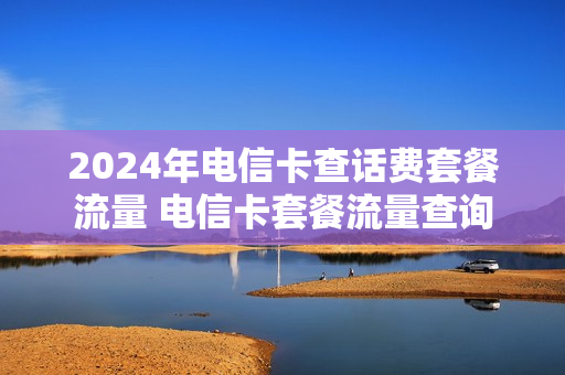 2024年电信卡查话费套餐流量 电信卡套餐流量查询