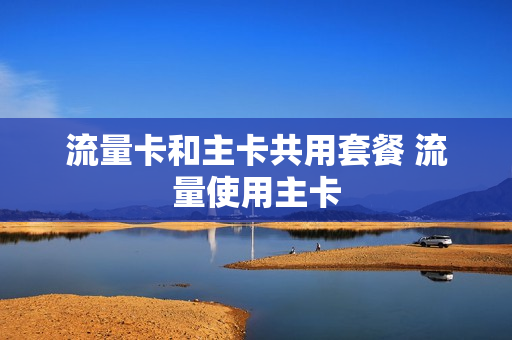 流量卡和主卡共用套餐 流量使用主卡