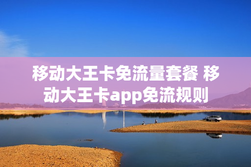 移动大王卡免流量套餐 移动大王卡app免流规则