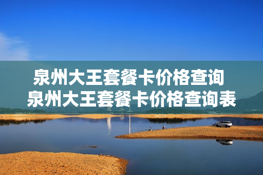 泉州大王套餐卡价格查询 泉州大王套餐卡价格查询表
