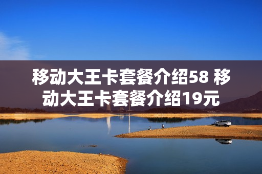 移动大王卡套餐介绍58 移动大王卡套餐介绍19元