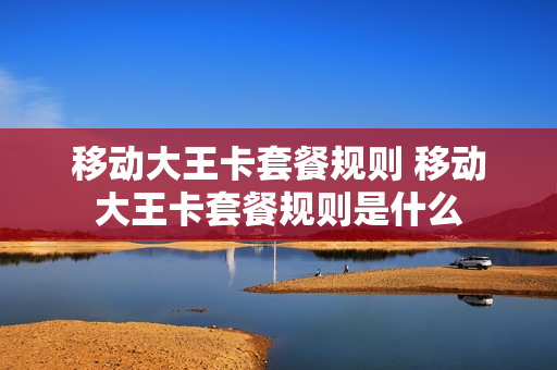 移动大王卡套餐规则 移动大王卡套餐规则是什么