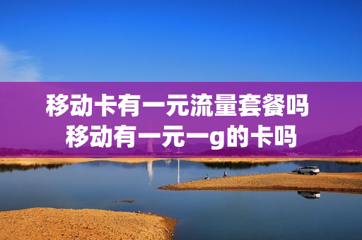 移动卡有一元流量套餐吗 移动有一元一g的卡吗