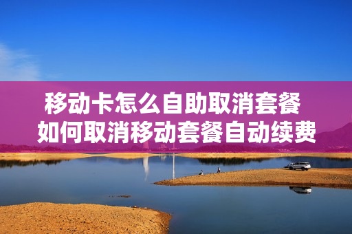 移动卡怎么自助取消套餐 如何取消移动套餐自动续费