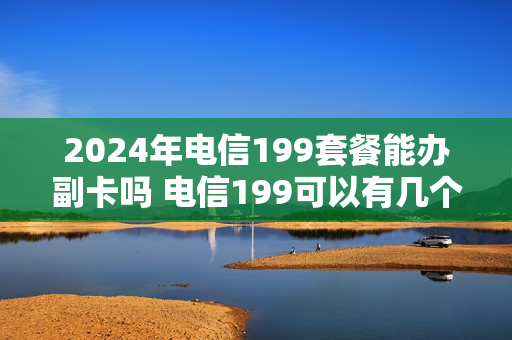 2024年电信199套餐能办副卡吗 电信199可以有几个免费副卡