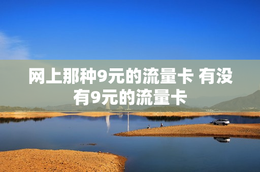 网上那种9元的流量卡 有没有9元的流量卡