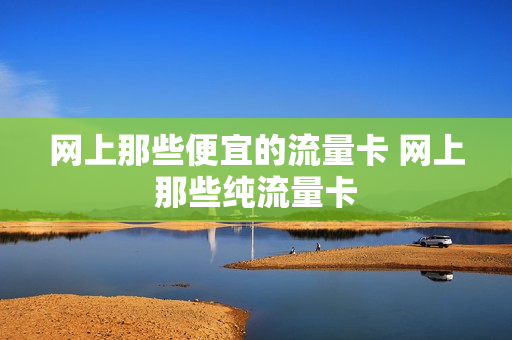 网上那些便宜的流量卡 网上那些纯流量卡