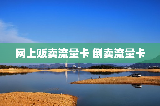 网上贩卖流量卡 倒卖流量卡