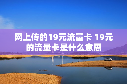 网上传的19元流量卡 19元的流量卡是什么意思